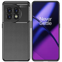 Carbon silikon Deksel OnePlus 11 - Sort
