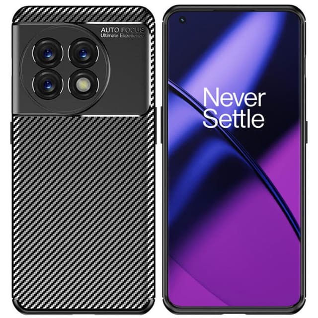Carbon silikon Deksel OnePlus 11 - Sort