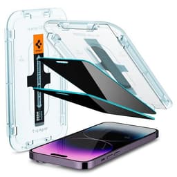 Spigen iPhone 14 Pro Max Skjermbeskytter GLAS.tR EZ Fit Privacy 2-pakning
