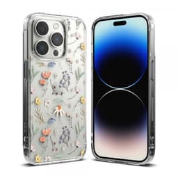 Ringke iPhone 14 Pro Deksel Fusion Design Dry Flowers