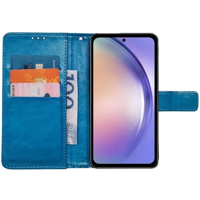 Mobilplånbok 3-kort Samsung Galaxy A54 5G - Ljusblå