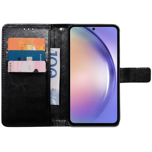 Lompakkokotelo 3-kortti Samsung Galaxy A54 5G - Musta
