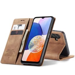 CaseMe Smart Magnet FlipCase Samsung Galaxy A14 5G - Ruskea