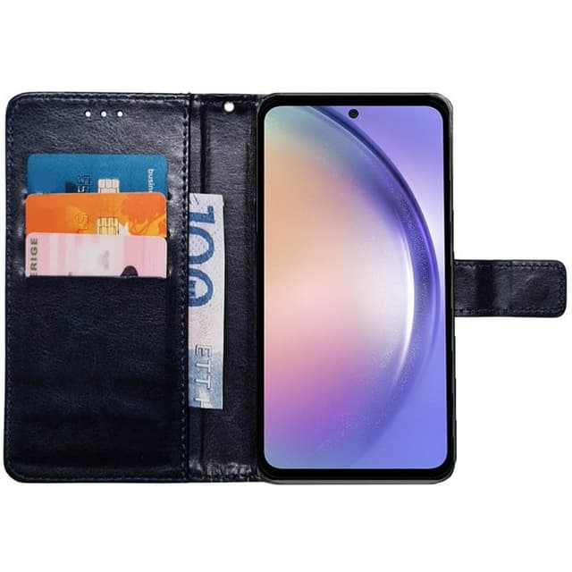 Lompakkokotelo 3-kortti Samsung Galaxy A54 5G - Tummansininen