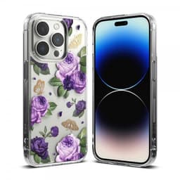 Ringke iPhone 14 Pro Deksel Fusion Design Purple Rose