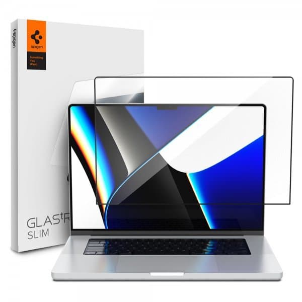 Spigen MacBook Pro 14 M1 (A2442)/M2 (A2779) Skärmskydd GLAS.tR Slim