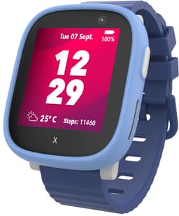 Xplora X6Play klocktelefon för barn med SIM-kort (blå)