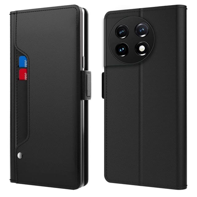 SKALO OnePlus 11 5G Kortinhaltijan peililompakko - Musta