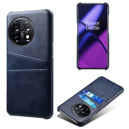 SKALO OnePlus 11 5G PU-nahkainen Korttikotelo - Sininen