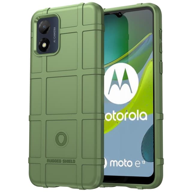 SKALO Motorola Moto E13 4G Rugged Shield iskunkestävä TPU suojakuori