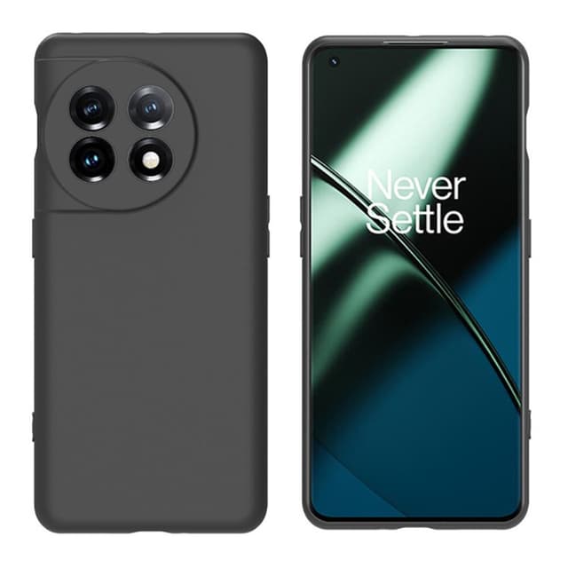 SKALO OnePlus 11 5G Mattamusta erittäin ohut TPU-suojakuori