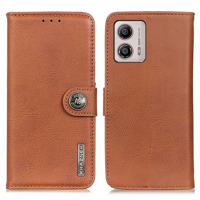 KHAZNEH Motorola Moto G53 5G Plånboksfodral - Brun