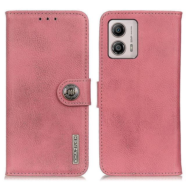 KHAZNEH Motorola Moto G53 5G Plånboksfodral - Rosa
