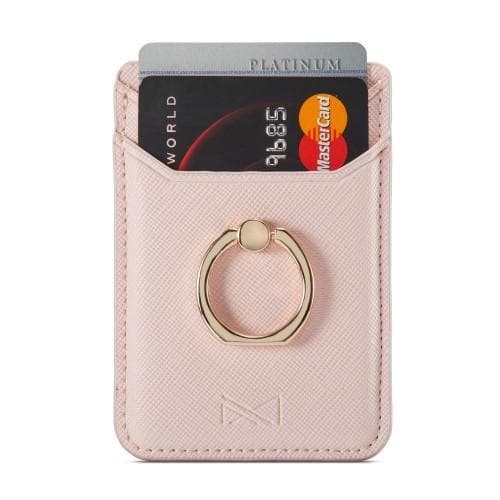 MUXMA Kortholder Ringstativ RFID Blokkerende Kredittkort - Rosa