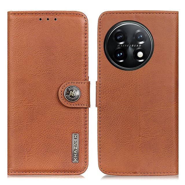 KHAZNEH OnePlus 11 5G Plånboksfodral - Brun