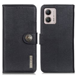 KHAZNEH Motorola Moto G53 5G Plånboksfodral - Svart