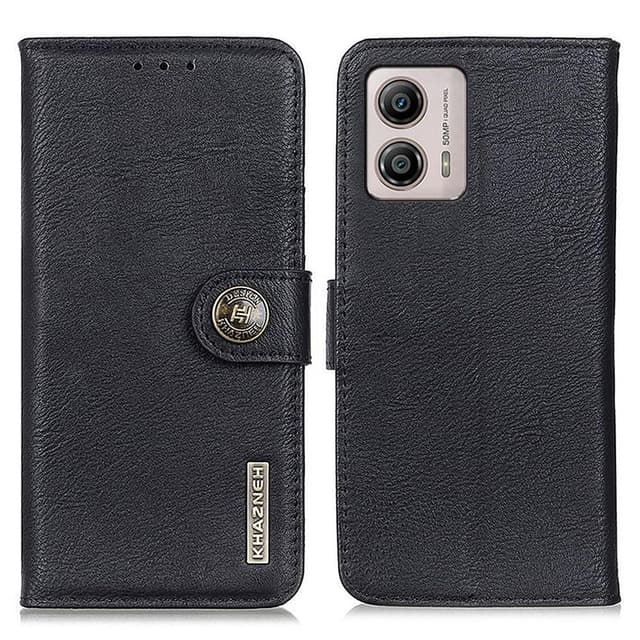 KHAZNEH Motorola Moto G53 5G Plånboksfodral - Svart