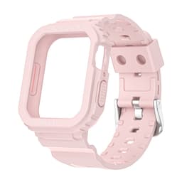 Klokkebånd med Watch Case TPU Rosa 44 / 45 mm Apple Watch 5 / 6 / 7