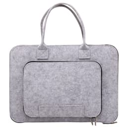 Laptopväska i filt Lysegrå 13.3 inch