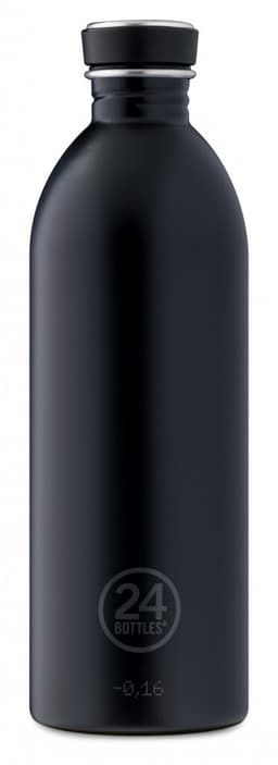 Enkeltvegget drikkeflaske i stål fra 24Bottles, Tuxedo Black