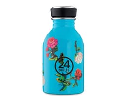 Enkeltvegget drikkeflaske i stål fra 24Bottles, Rosabyte
