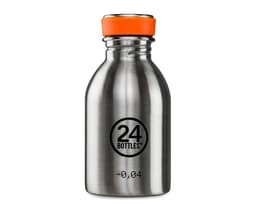 Enkeltvegget drikkeflaske i stål fra 24Bottles, Stainless Steel