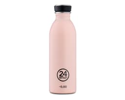 Enkeltvegget drikkeflaske i stål fra 24Bottles, Dusty Pink