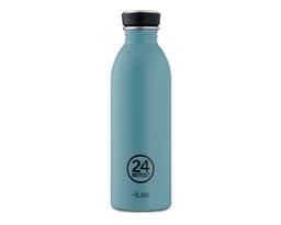 Enkeltvegget drikkeflaske i stål fra 24Bottles, Powder Blue