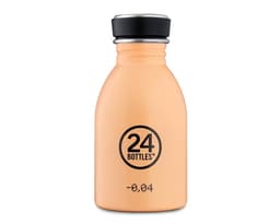 Enkeltvegget drikkeflaske i stål fra 24Bottles, Peachy Orange