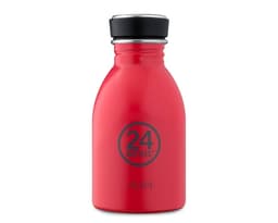 Enkeltvegget drikkeflaske i stål fra 24Bottles, Hot Red
