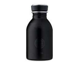 Enkeltvegget drikkeflaske i stål fra 24Bottles, Tuxedo Black