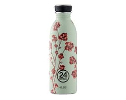 Enkeltvegget drikkeflaske i stål fra 24Bottles, Blue Rose
