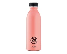 Enkeltvegget drikkeflaske i stål fra 24Bottles, Blue Rose