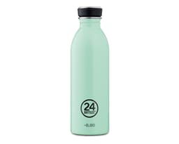 Enkeltvegget drikkeflaske i stål fra 24Bottles, Aqua Green
