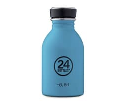 Enkeltvegget drikkeflaske i stål fra 24Bottles, Powder Blue