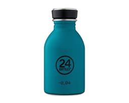 Enkeltvegget drikkeflaske i stål fra 24Bottles, Atlantic Bay