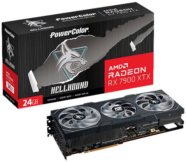 Powercolor HellHound Radeon 7900XTX 24GB grafikkort