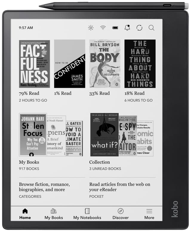 Kobo Elipsa 2E Läsplatta (Svart)