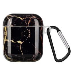SKALO AirPods 1/2 Marmor TPU-cover m. Karabinhage - #1
