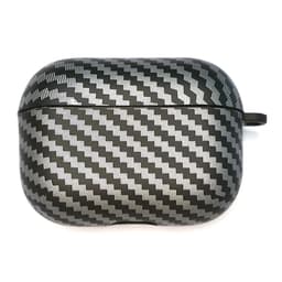 SKALO AirPods Pro 2 Carbon Fiber TPU Fodral - Svart