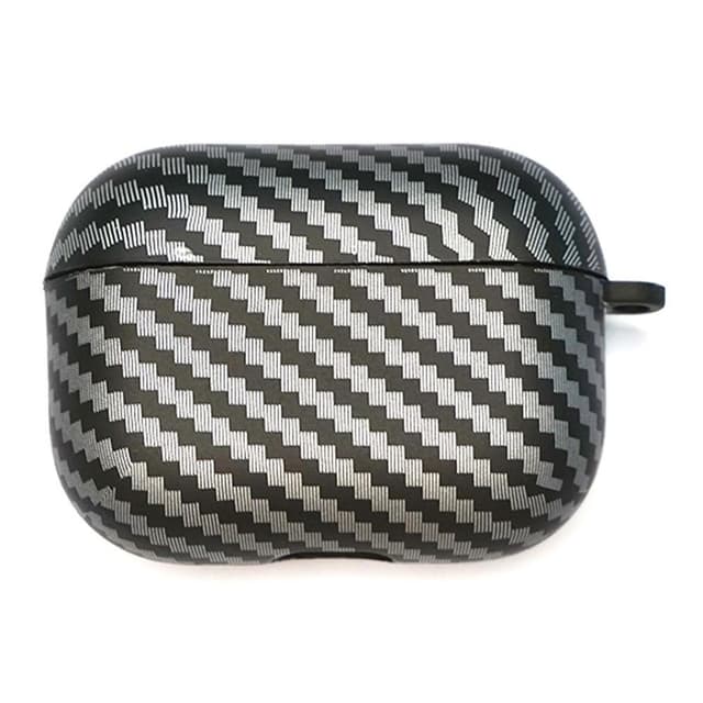 SKALO AirPods Pro 2 Carbon Fiber TPU Fodral - Svart