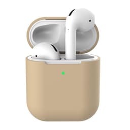 SKALO AirPods 1/2 Ultratunn Silikon Fodral - Guld