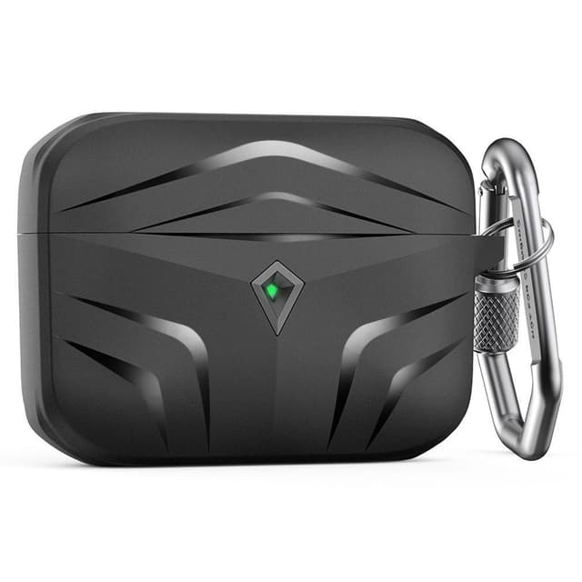 SKALO AirPods Pro 2 Shockproof Armor TPU Fodral med Karbinhake