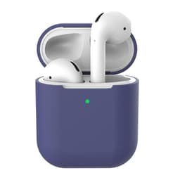 SKALO AirPods 1/2 Ultratyndt silikone Cover - Mørkeblå