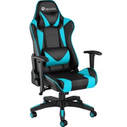 tectake Premium gamingstol Twink - svart/azurblå