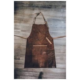 Förkläde habanero - 78x58cm - läder/buffelskinn - brun