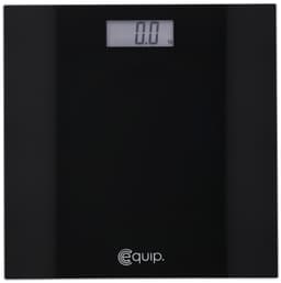 Equip baderomsvekt i sort glass