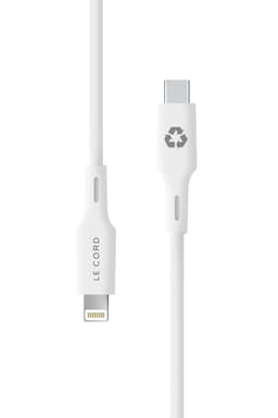 Foggy Snow Recycled iPhone USB C Lightning kabel · Eco!