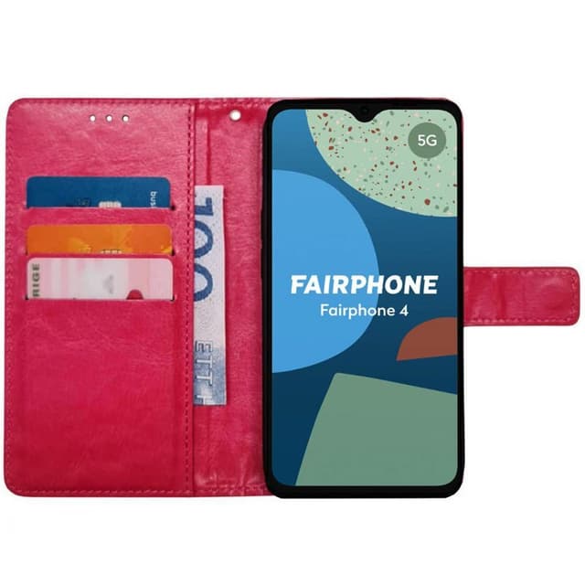 Mobil lommebok 3-kort Fairphone 4 - Rosa