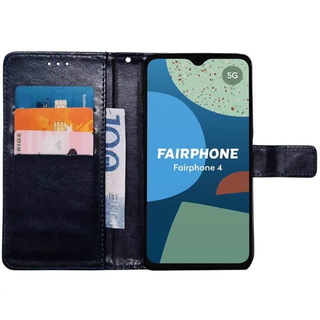 Wallet cover 3-kort Fairphone 4 - Mørkeblå